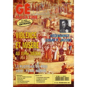 G&eacute;n&eacute;alogie Magazine n&deg; 135 - f&eacute;vrier/mars 1995