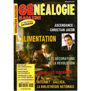 G&eacute;n&eacute;alogie Magazine n&deg; 226 - mai 2003