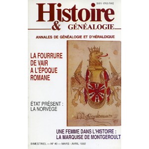 Histoire & G&eacute;n&eacute;alogie n&deg; 40