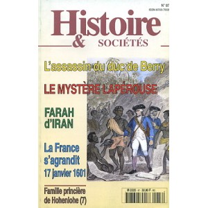 Histoire & Soci&eacute;t&eacute;s n&deg; 87