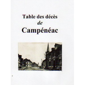 Table des d&eacute;c&egrave;s de Camp&eacute;n&eacute;ac
