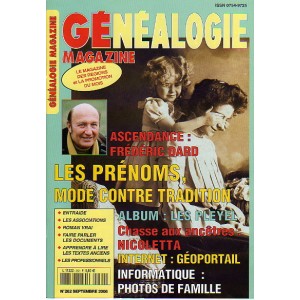 G&eacute;n&eacute;alogie Magazine n&deg; 262 - septembre 2006