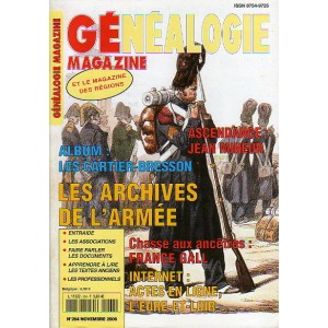 G&eacute;n&eacute;alogie Magazine n&deg; 264 - novembre 2006