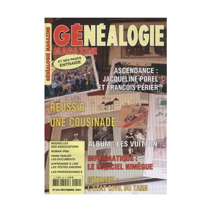 G&eacute;n&eacute;alogie Magazine n&deg; 254 - D&eacute;cembre 2005