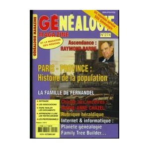 G&eacute;n&eacute;alogie Magazine n&deg; 274 &ndash; Octobre 2007