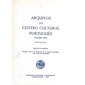 Arquivos do centro cultural Portugu&ecirc;s Volume XXVI