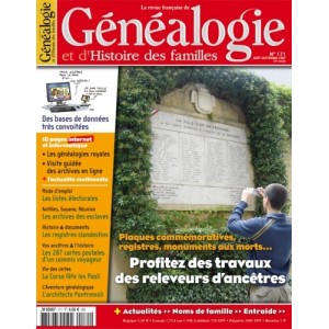 Revue Fran&ccedil;aise de G&eacute;n&eacute;alogie N&deg;171 - Ao&ucirc;t Septembre 2007