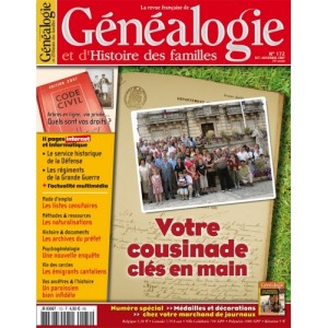 Revue Fran&ccedil;aise de G&eacute;n&eacute;alogie N&deg;172 - Octobre Novembre 2007