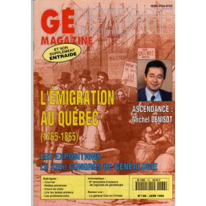 G&eacute;n&eacute;alogie Magazine n&deg; 138 &ndash; juin 1995