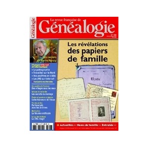 Revue Fran&ccedil;aise de G&eacute;n&eacute;alogie N&deg;180 - F&eacute;vrier Mars 2009