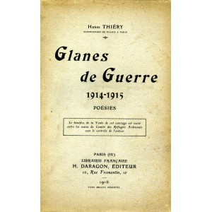 Glanes de Guerre 1914-1915 Po&eacute;sies
