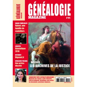 Abonnement g&eacute;n&eacute;alogie Magazine 1 an - France m&eacute;tropolitaine - prix pr&eacute;f&eacute;rentiel 1er abonnement ou r&eacute;abonnement 3 mois d'avance