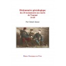 Dictionnaire g&eacute;n&eacute;alogique des 30 monuments aux morts de Tournai 14-18
