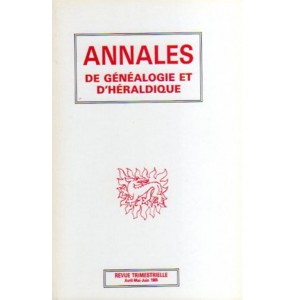 Annales de G&eacute;n&eacute;alogie et d'H&eacute;raldique N&deg; 1 - Version num&eacute;rique