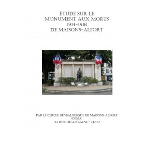 &Eacute;tude sur le Monument aux Morts 1914-1918 de Maisons-Alfort