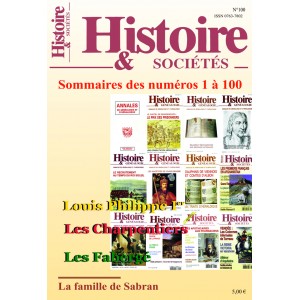 Histoire & Soci&eacute;t&eacute;s N&deg; 100 - Version num&eacute;rique