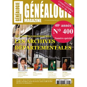 G&eacute;n&eacute;alogie Magazine N&deg; 400 - Version num&eacute;rique