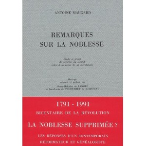 Remarques sur la noblesse